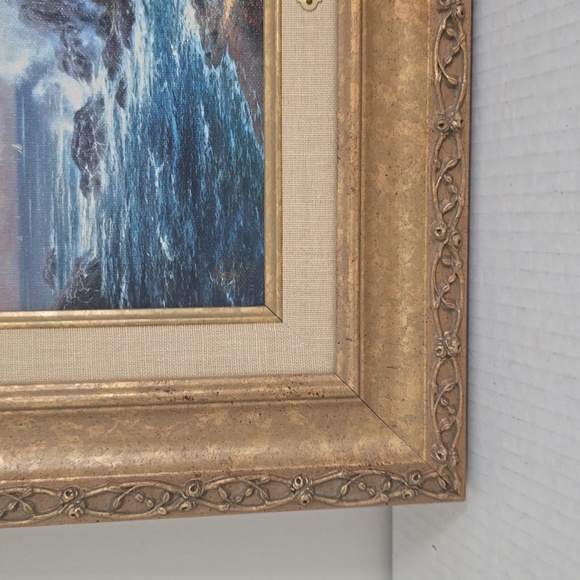 Signed Thomas Kinkade The Light of Peace Canvas With Certificate of Authenticity - Picture 6 of 17
